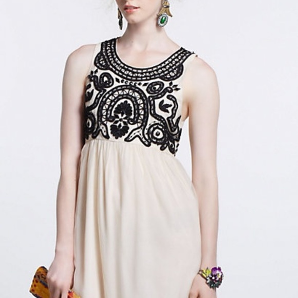 Anthropologie Dresses & Skirts - ANTHROPOLOGIE Beaded Chiffon Tulle Dress {J30}
